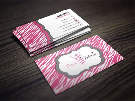 Pink Zebra Business Cards Mlm Cards Network Marketing Business
