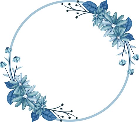 Blue Floral Bouquet With Watercolor 16408072 Png