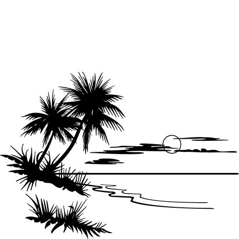 Sunset Black And White Clipart 10 Free Cliparts Download Images On