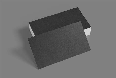 3d Rendering Of Business Card Blank Template Black Business Cards On