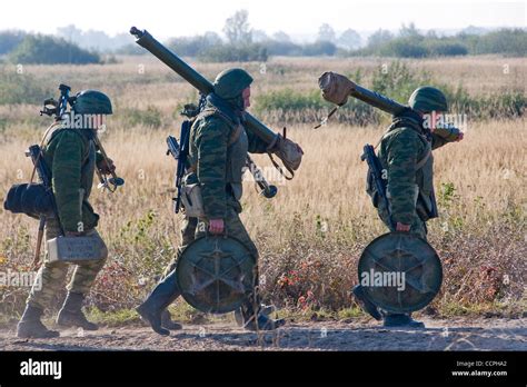 Tactical Military Exercise Of Russian Army Assault Battalion Held In