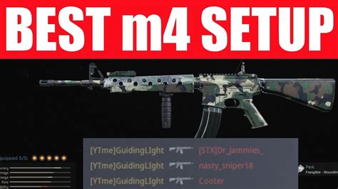Best M4a1 Class Setup Modern Warfare Perks Attachments Optics
