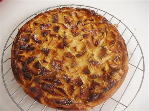 Tarte aux pommes à l Alsacienne Recette