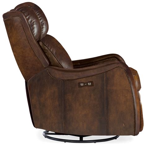Stark Leather Power Swivel Glider Recliner Williams And Kay Recliners