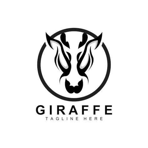 Premium Vector Giraffe Logo Design Giraffe Head Vector Silhouette