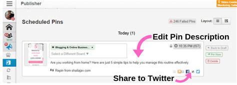 1 Secret Simple Tip To Share Your Pins To Twitter Via Tailwind Shailaja V