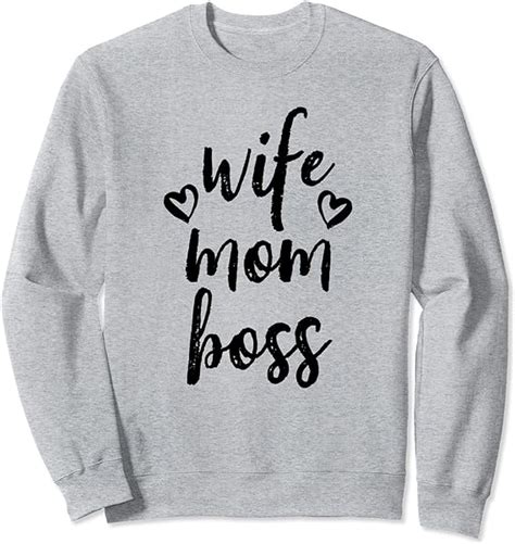 mom wife boss mother s day sweatshirt uk fashion