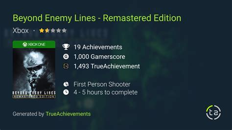 Beyond Enemy Lines Remastered Edition Achievements