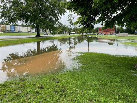 Video shows man driving boat down flooded Bristol street