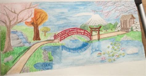 Le plus récent pour Dessin Jardin Japonais Facile - Random Spirit