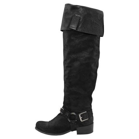 Christian Dior Quilted Leather Over The Knee Boots At 1stdibs Christian Dior Over The Knee