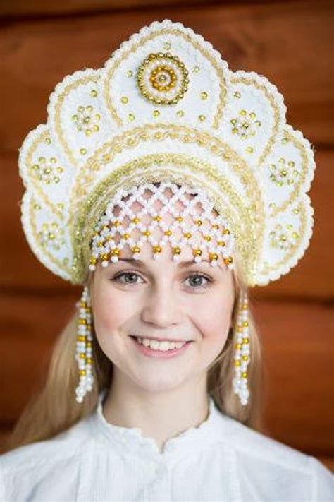 Kokoshnik Russian Traditional Folk Slavic Costume Crown Headpiece
