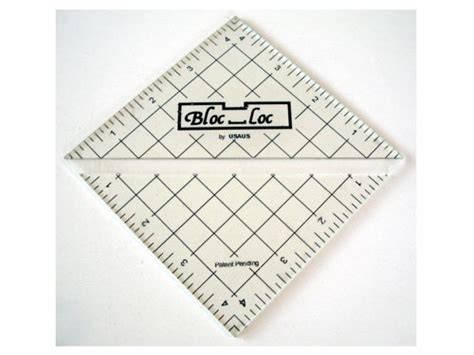 45 Inch Bloc Loc Half Square Triangle Trimming Ruler