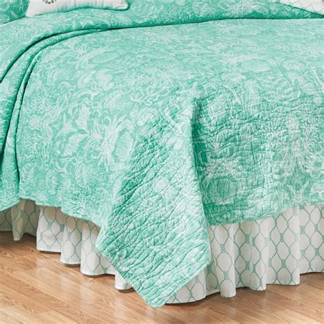 Turquoise Bay Quilt Set By Candf Home Pauls Home Fashions
