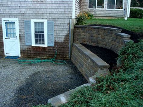 Walkout Basement Retaining Wall