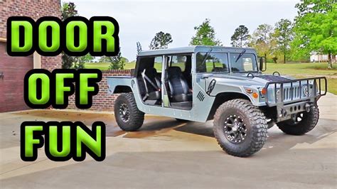Some Hummer Fresh Air During Isolation Humvee With Doors Off Youtube