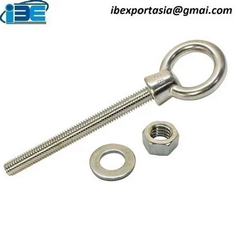 Silver Stainless Steel Turned Eye Bolts For Industrial Nos At Rs