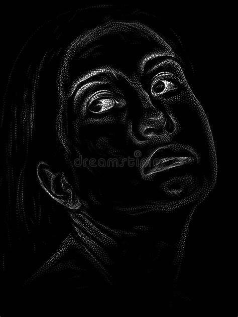 Stippling Portrait Stock Photo Image Of Personality 203318172