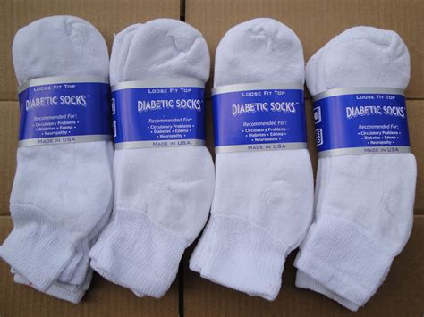 12 Pairs Of Mens White Diabetic Ankle Socks 13 15 King Size Made In Usa