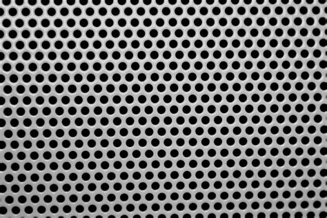 Gray Metal Mesh With Round Holes Texture Picture Free Photograph