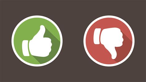 Like or dislike fingers vector icons, flat cartoon hands with thumb up and thumb down symbols, concept of review or feedback signs isolated clipart. Thumbs up, thumbs down
