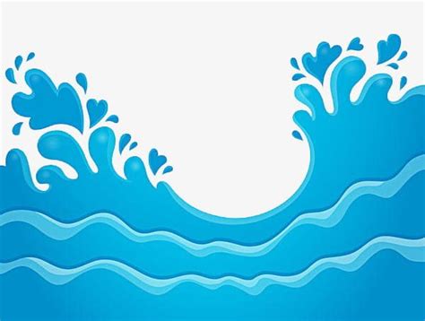 Sea Wave PNG Clipart Cartoon Sea Sea Clipart Water Wave Free PNG