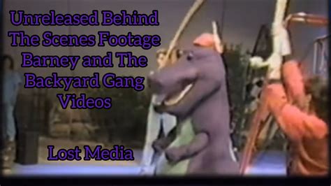 Unreleased Behind The Scenes Footage Barney And The Backyard Gang Lost