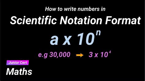 To write a number in standard notation, we first look at the exponent. How to write numbers in Scientific Notation - YouTube