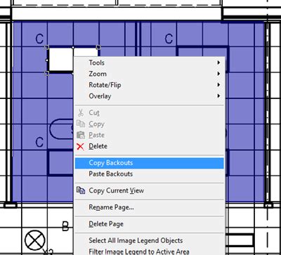 OST Copying And Pasting Area Backouts On Center Software