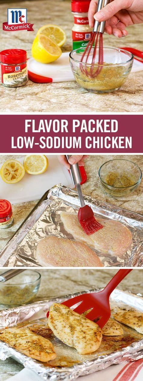 Low sodium baking powder, 3. Brush chicken with a homemade mixture of olive oil, lemon juice, crushed rosemary leaves and ...