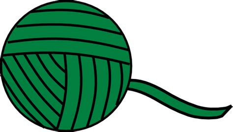 Green Yarn Ball Clip Art At Vector Clip Art Online Royalty