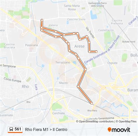 Linea 561 Orari Fermate E Mappe Rho Fiera M1 Aggiornato