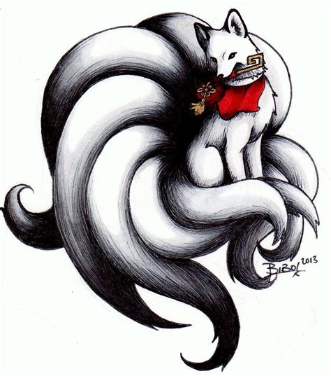 Kitsune Drawing Pencil Sketch Colorful Realistic Art Images