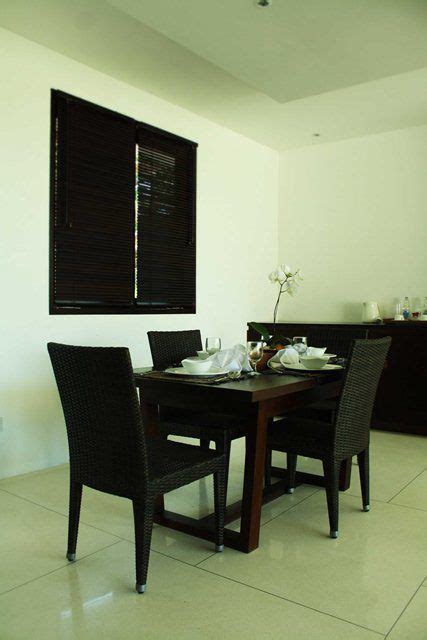 meja makan minimalis rotan sintetis dining table home decor decor