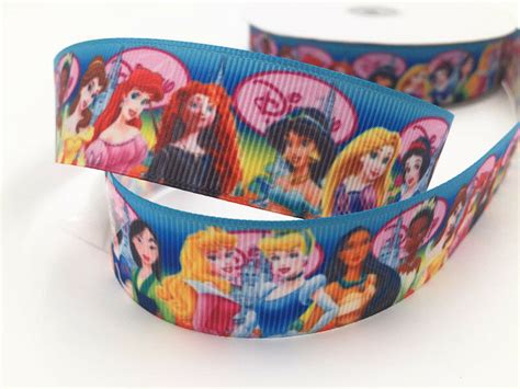 25mm Grosgrain Ribbon Disney Princesses Tcd Supplies