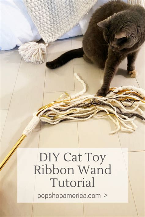 Diy Cat Toy Ribbon Wand Tutorial