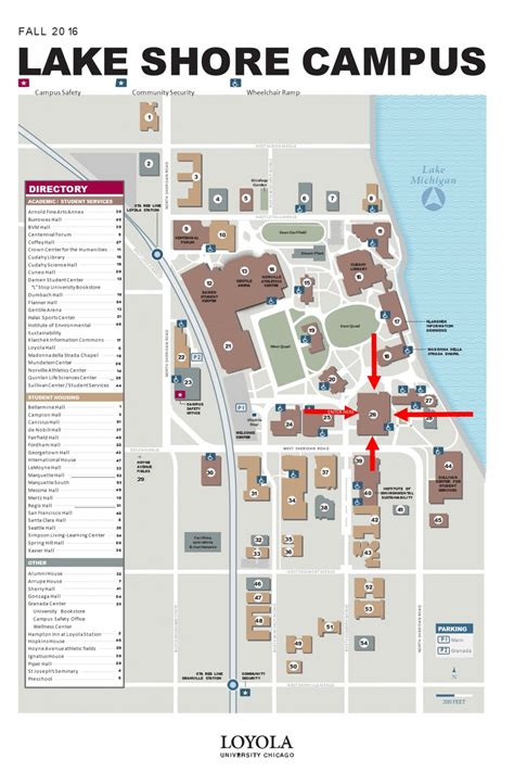 Loyola Lakeshore Campus Map Map Vector