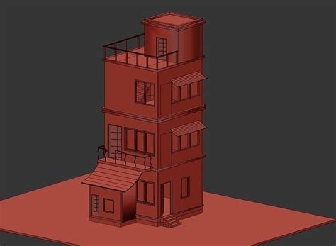 Pubg Old House Modelling In Autodesk 3ds Max 3d Model Cgtrader