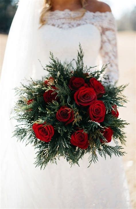 The handle is 6 inches long (15 cm) with 8 and larger bouquets you will receive the groom's boutonniere for absolutely free. 14 Modern Christmas Wedding Bouquets - crazyforus