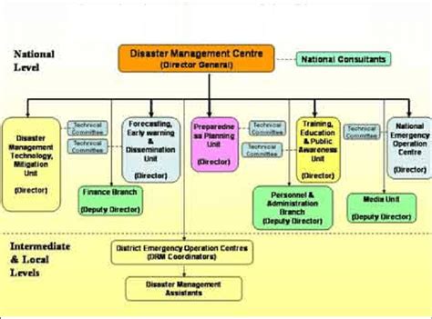 Organizational Structure Of The Disaster Management Centre Download