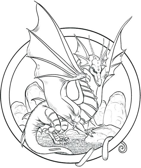 Fire Breathing Dragon Coloring Pages Realistic Fire Dragon Drawing