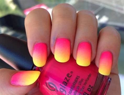 yellow pink nails pictures   images  facebook tumblr pinterest  twitter