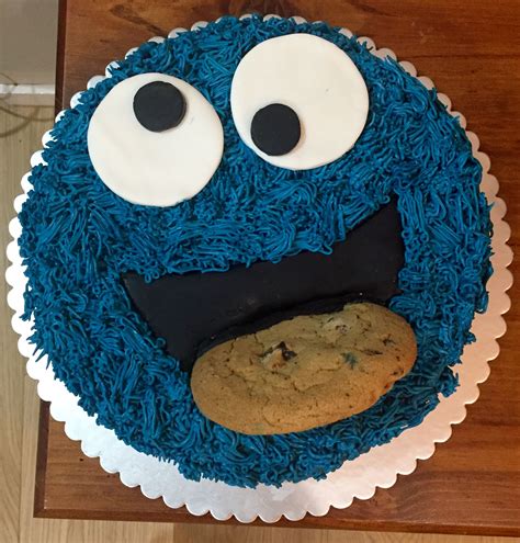 Giant Cookie Monster Cake I Made A For A 2 Year Old Birthday Inside