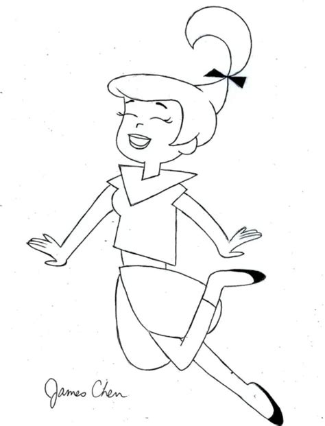 Hanna Barbera Judy Jetson Of The Jetsons Original Comic Art 999
