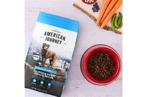 The dashboard displays a dry matter protein reading of 36%, a fat level of 16% and estimated carbohydrates of about 41%. A Vet Reviews American Journey Dog Food - PawMe