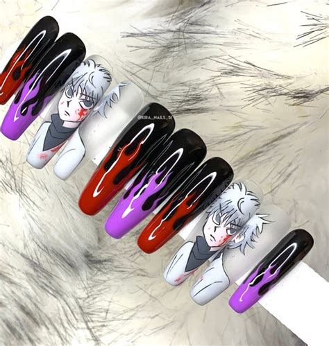 Killua Inspired Nails You Can Also Upload And Share Your Favorite
