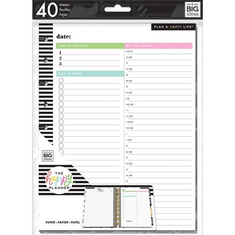 Appointment Books And Planners Notes Refill Pages For 11 Disc Big Happy