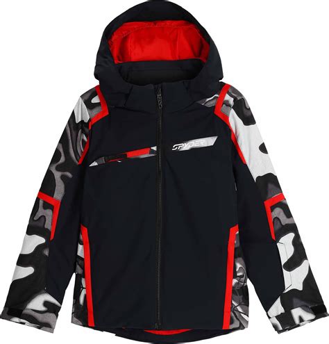 Spyder Challenger Jacket Black Vestes Ski Enfant Snowleader