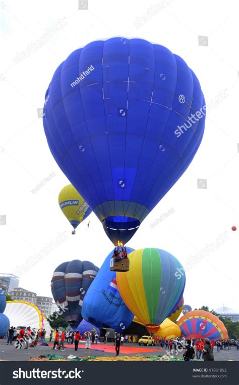 Putrajaya Malaysia Mar 15 Hot Air Balloon In Flight At The 4th