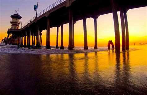 Huntington Beach Pier Sunset Huntington Beach California C Flickr